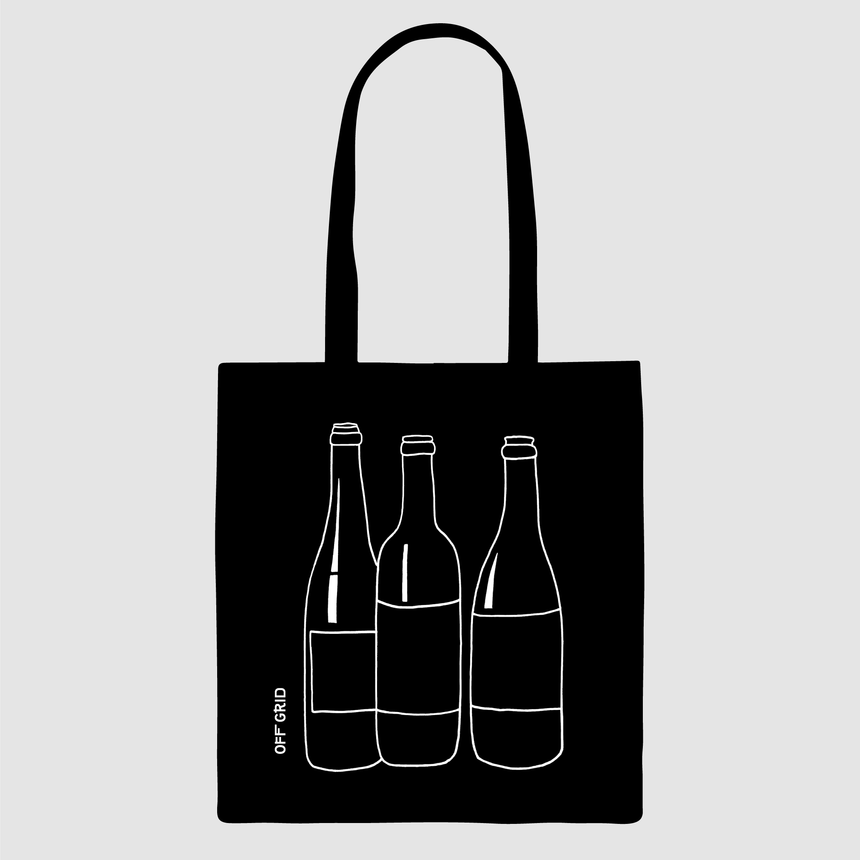 tote bag “bottles”